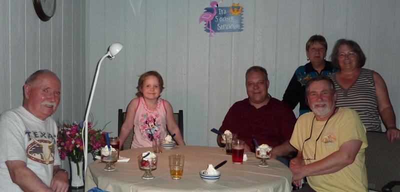 5.3.2012 - Treffen in Kissimee. Jo,  Musi, Carsten, Jo's Frau, Eric, Perta