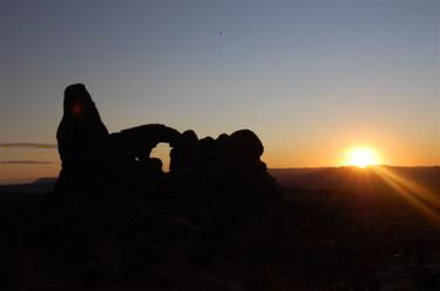 Arches Park - Sonnenuntergang am Turret Arch